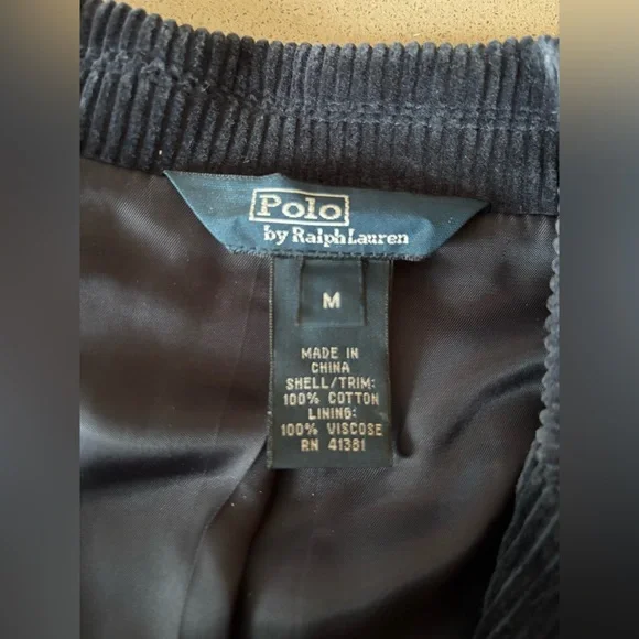 Boys Size M Navy Corduroy Sportcoat - Picture 6 of 10